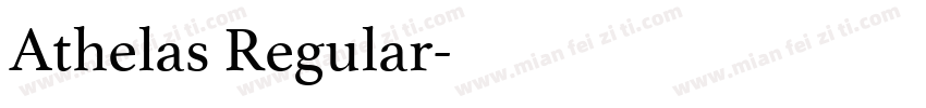 Athelas Regular字体转换